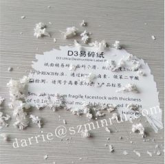 China best self adhesive warranty sticker material factory Minrui hotsale destructible vinyl jumbo rolls and sheets.