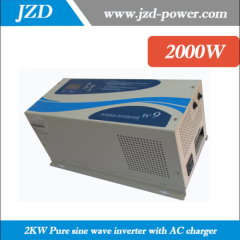 Wall mounted 2000W Frequency pure sine wave inverter DC12V/24V/48V output 110V or 220V AC with city power charger