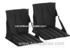 Black Foldable Stadium Seat Cushions For Chair 31 Inch 16 Inch 1 Inch