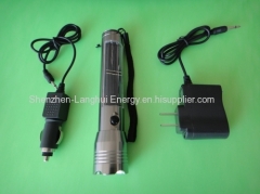 Solar Power Product Aluminium 1W LED Torch Light Green Energy 049A