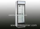 Small Capacity Single glass door display fridge 280L with Fan Asisted Cooling system