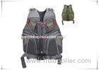 Mens Multi Pockets Hunting Fishing Vest Custom 0.75Kg Foam Filling