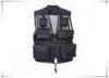 Black Fishing Vest With Zipper