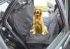 Black Quilted Removable Pet Car Seat Covers With Seat Belt Holes