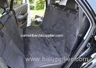 Non Slip Padded Pet Car Seat Covers Black Double - Stitching 137cm 147cm