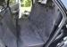 Non Slip Padded Pet Car Seat Covers Black Double - Stitching 137cm 147cm