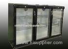 320L Auto-defrost Tripe Swing Doors Back Bar Beer Cooler with Double Layer Glass Door