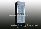 300L Vertical Single Glass door Upright Display Freezer with Aluminum door frame for ice cream