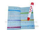 Red Cute Flower Adults Touch Point Reading Pen For Travelling Guide / Brochure