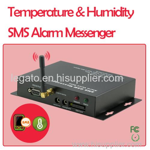 Temperature & Humidity SMS Alarm Messenger