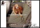 Dog Proof Car Seat Covers Rubber / Suede Khaki Car Pet Barrier For SUV