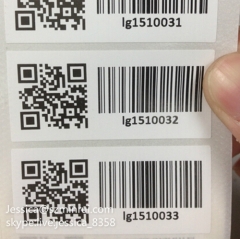 Top Quality Custom Various Design Breakable Paper Printing Security Tamper Proof Barcode Sticker QR Code Labels