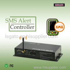 telephone remote control sending sms message on alarm triggered