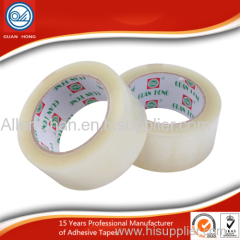 Professional manufactuer water based acrylic adhesive transparent Bopp packing tapes for carton sealing