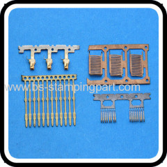 PCB solder precise brass terminal