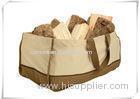 Canvas Pocket Bucket Tool Bag Waterproof Log Tote Bag 24" X 11.75" X 11.75"