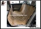 Waterproof Pet Seat Covers Dark Khaki / Hammock Back Seat Cover For Travel