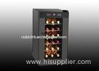 18 bottles single zone Wine Chiller with flat mirro glass door