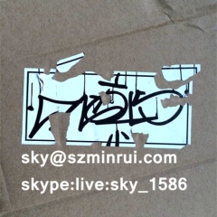 destructible egg shell stickers/eggshell label sticker destructible label/extra strong adhesive eggshell sticker