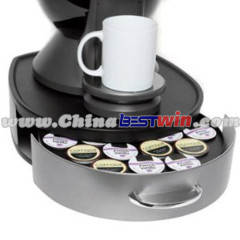 Coffee Pod Carousel Stores Flavors Containers Rotates Spins Holds 24 Base Maker As Seen On TV