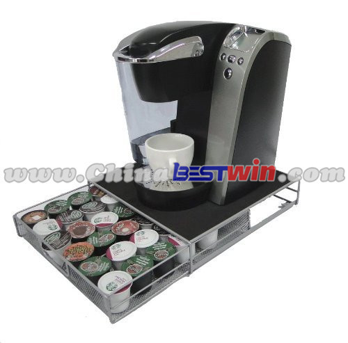Coffee Pod Carousel Stores Flavors Containers Rotates Spins Holds 24 Base Maker As Seen On TV