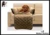 Foldable Pet Cushion Durable Dog Sofa Bed Light Brown Removable Washable