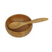 bamboo mask bowl with spoon