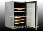 128L Single zone custom wine Cellar with wooden color outside steel