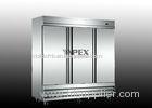 Reach in three door upright stainless steel commercial refrigerator for Kitchen
