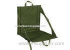 Portable Customized Stadium Seat Cushions Green Water Resistant For Weekender