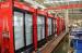 Luxury Auto defrost glass front beverage refrigerator 42 cuft for showcase Coca