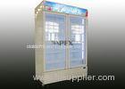 Self - closing double door commercial refrigerator 1200L / electric beverage cooler