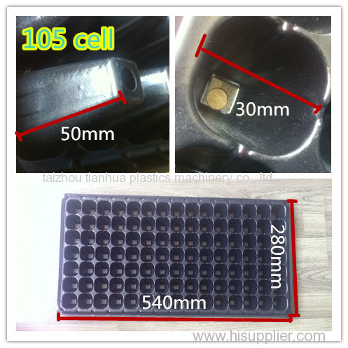 105 cell polystyrene seed nursery tray 540*280*50mm