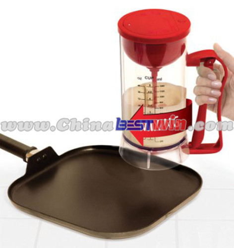 Manual Pancake Batter Dispenser Perfect Cupcakes Waffles Breakfast Mixer Pancake Machine As Seen On TV