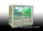 210L Two Sliding Doors Back Bar Beer Cooler for Beverage Low noise