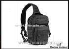 600D Oxford Black Tactical Shoulder Backpack / Hunting Shoulder Bags For Camping