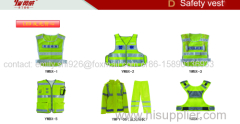 Reflective yellow police safety vest