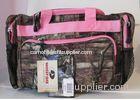 20" Pink Camouflage Duffle Bag / 0.8kg Personalized Duffle Bags For Girls
