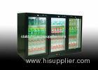 Tripe sliding doors under counter bar fridges