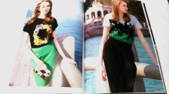 Softcover fashion magazine with small jackets printing