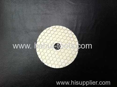 diamond polishing pad for dry use