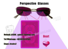 Gambling Purple Plastic Perspective Glasses For Invisible Marked Cards