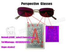 Gambling Purple Plastic Perspective Glasses For Invisible Marked Cards