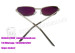 Gambling Purple Plastic Perspective Glasses For Invisible Marked Cards