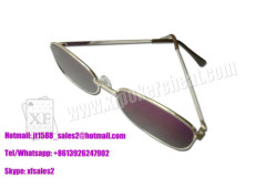 Gambling Purple Plastic Perspective Glasses For Invisible Marked Cards