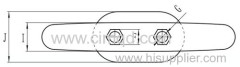 Dock Cleat. Heavy Duty. Hex Head. HDG