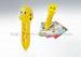 Yellow Kids Talking Pen / Electronic Reading Pen Lithium Battery Cow Animal Shaped