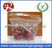 Resealable Zipper Grape Bag Fruit Packaging Bags For Supermarket