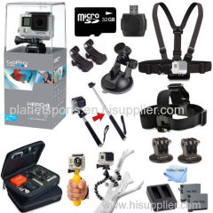 GoPro HERO4 Silver Edition All In One Pro Kit Mount Bundle