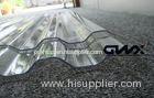1.5mm Clear Solid Waving Corrugated Polycarbonate Sheets For House Window